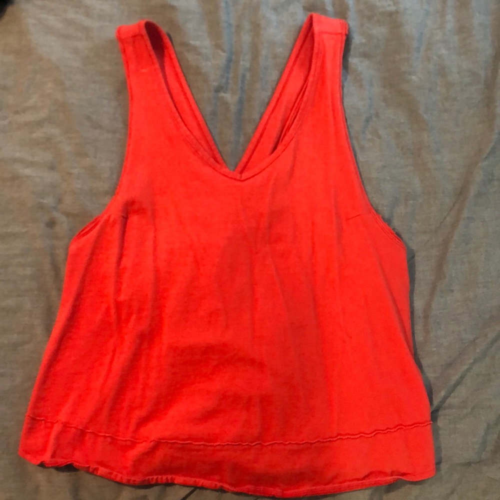 We The Free People red Cross Back Tank Top #110
